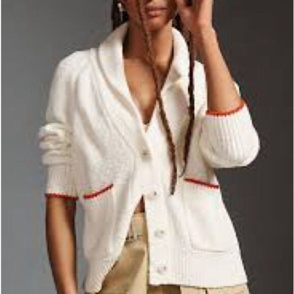 NWT Anthropologie Maeve Lobster Cardigan XS-Rare Find - Picture 2 of 8